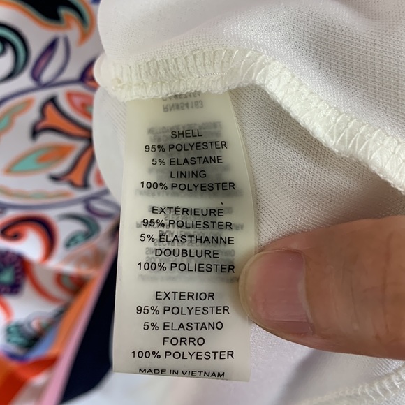 NWT. Vince Camuto Floral Sleeveless Shift Dress Size-12. - Picture 7 of 10